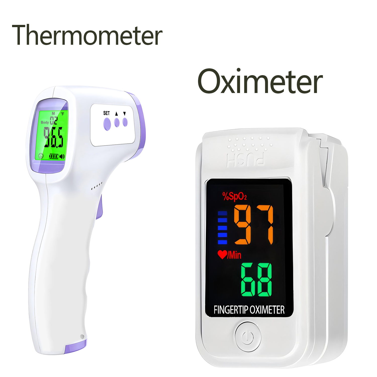 비접촉식 디지털 적외선 이마 온도 전자 온도계 또는 손 - Pulse Oximeter 리뷰 및 가격