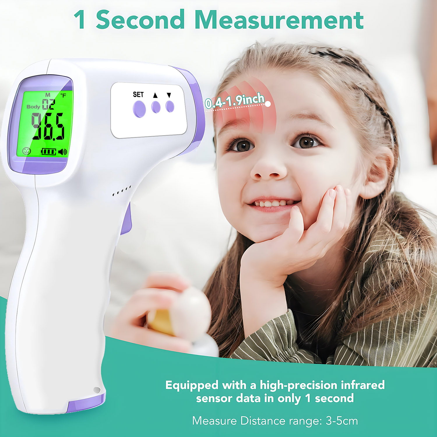 비접촉식 디지털 적외선 이마 온도 전자 온도계 또는 손 - Pulse Oximeter 리뷰 및 가격