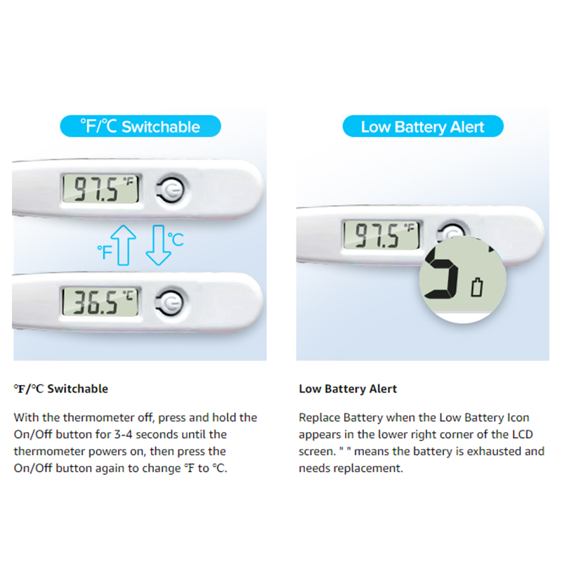 새로운 디지털 LCD 난방 구강 온도계 도구 어린이 아 - Pulse Oximeter 리뷰 및 가격